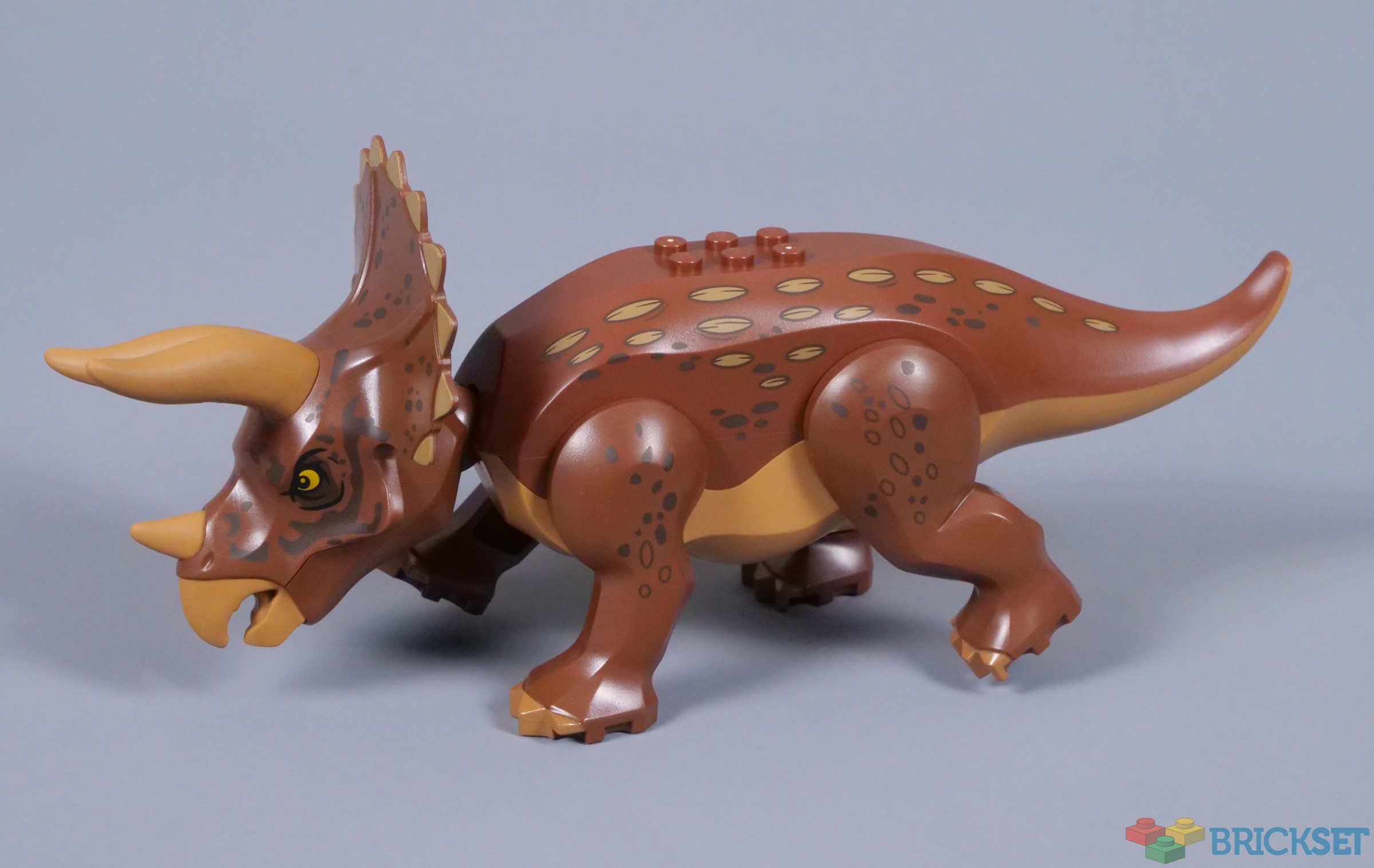 TRICERATOPS バンドスコア DON'T STOP THE NOISE! LEGO Jurassic World 76959 Triceratops Research review | Brickset